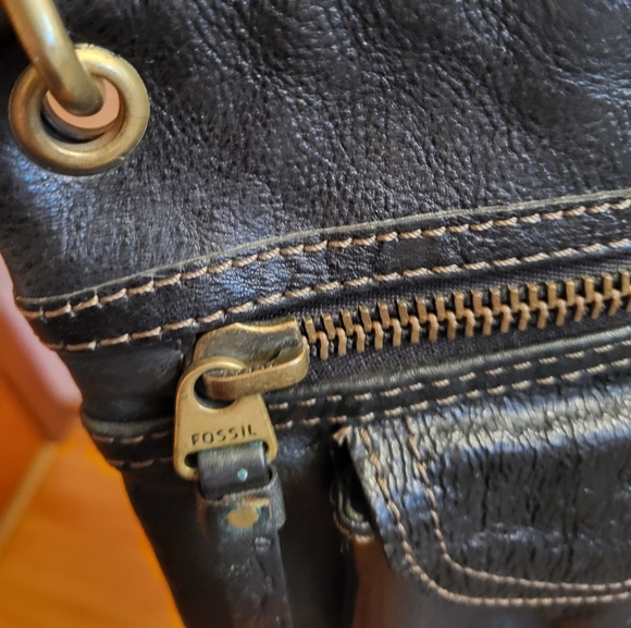 Fossil Sasha Black Leather Crossbody Bag - Picture 10 of 10